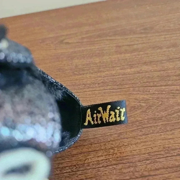 Dr. Martin's 1461 Quad Platform Derby Faux Fur Lined Shimmered Metallic Size 7 - Picture 7 of 13